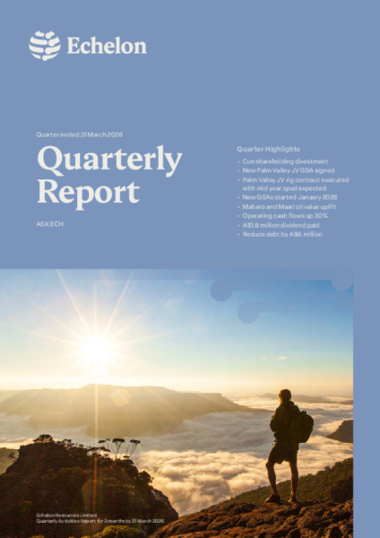 ECH Quarterly Activities Report March 26
