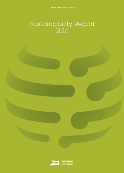 NZOG 2016 Sustainability Report